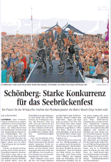 Starke Konkurrenz für das Seebrückenfest