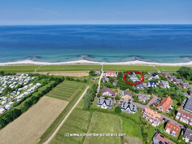 Lage im Haselstieg am Schönberger Strand