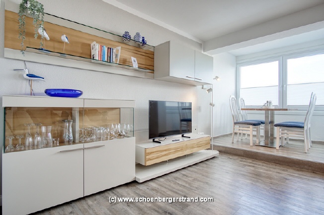 Wohnzimmer Ferienwohnung "Küstenblick"