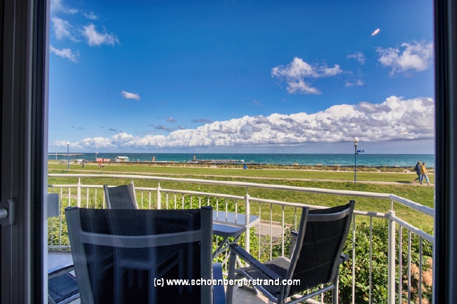 Meerblick aus der Ferienwohnung Meeresleuchten