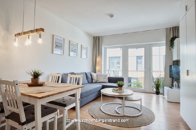 Wohn-Schlafzimmer Ferienwohnung Panorama 6