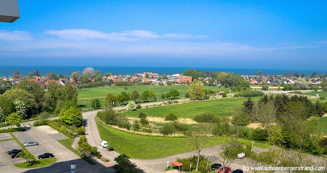 Blick auf Kalifornien vom Balkon