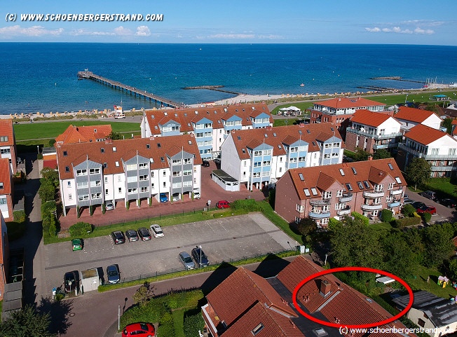 Blick über die Ferienwohnung Richtung Seebrücke