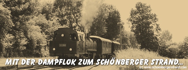 Mit der Dampflok zum Schönberger Strand