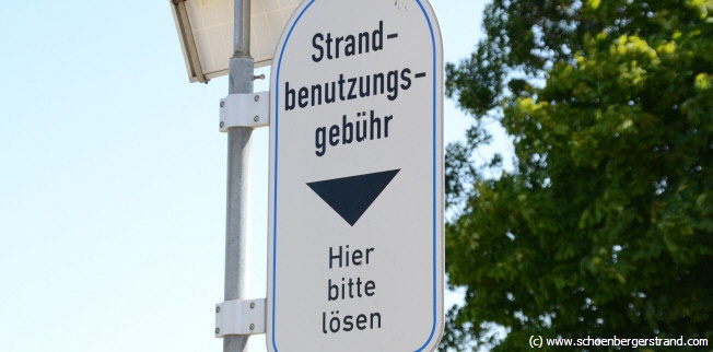 Kurtaxeautomat am Deich