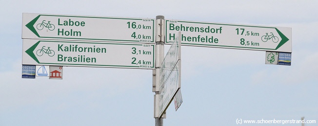 Fahrrad fahren am Schönberger Strand Ostseeküstenradweg