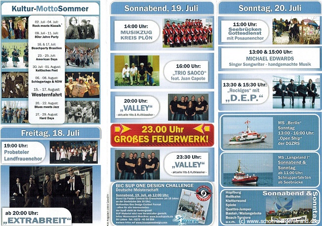 Schönberger Seebrückenfest 2014 Programm