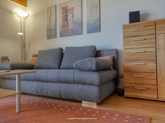neues Sofa - z. T. neue Möbel und neue Vorhänge