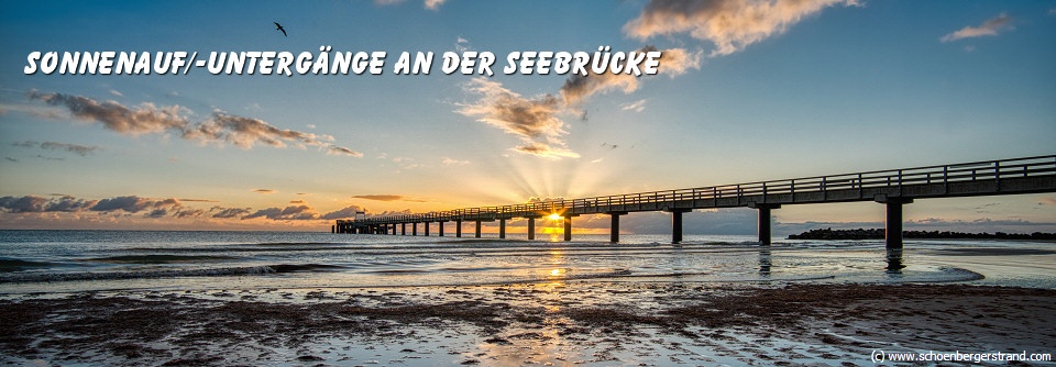 Sonnenaufgang Seebrücke Schönberger Strand