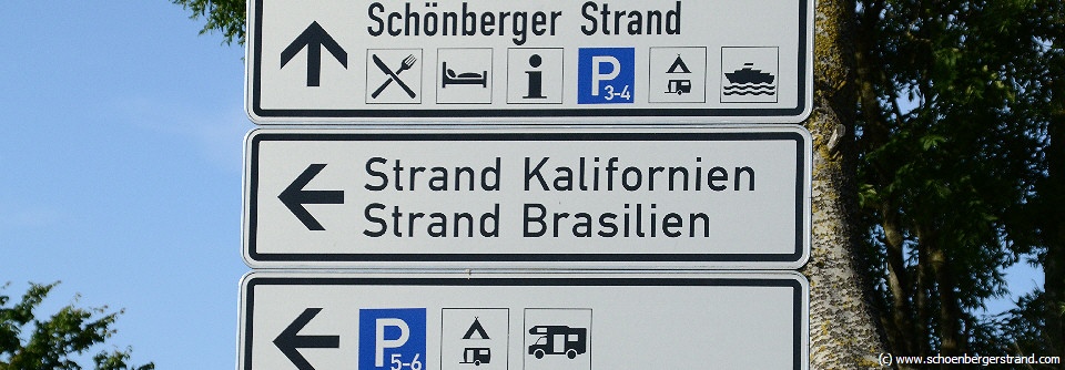 Übersichtsplan Schönberger Strand - Was ist wo?