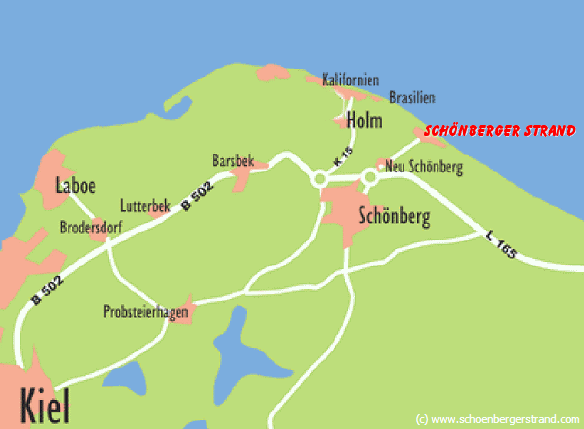 Wegbeschreibung Anfahrt Schönberger Strand