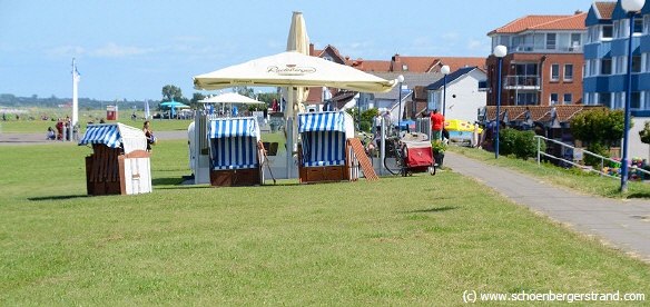 Deichterrasse Rettungsschuppen