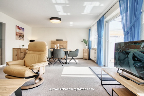 Wohnzimmer Ferienhaus "Kogge"