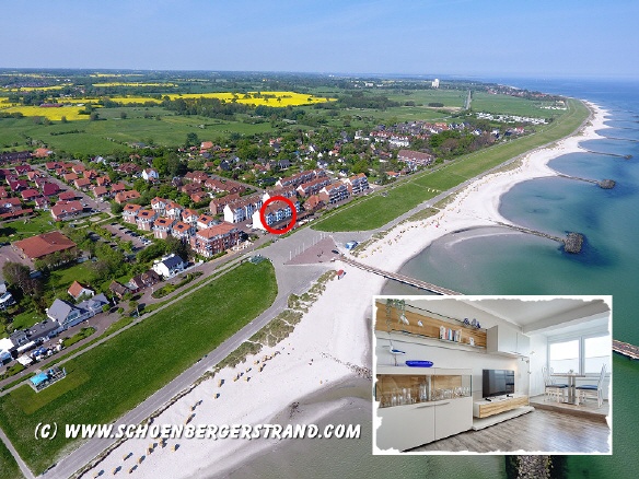 Ferienwohnung K&uuml;stenblick Lage am Sch&ouml;nberger Strand