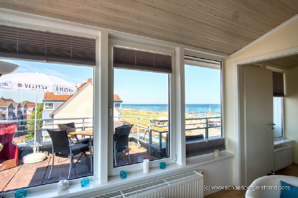 Meerblick aus der Ferienwohnung