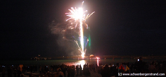 Feuerwerk Seebrücke Schönberger Strand