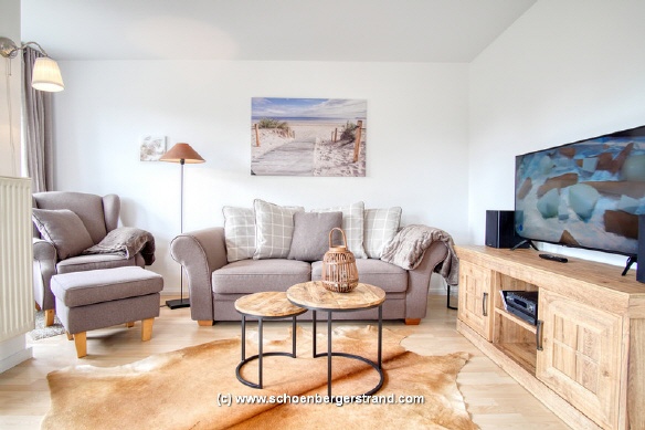 Wohnzimmer Ferienwohnung Kleine Auszeit