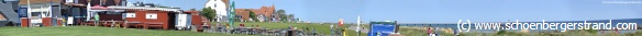 Fischerhütten Schönberger Strand - Panoramafoto