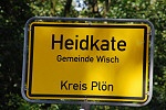 Ortsschild Heidkate