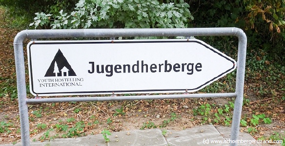 Jugendherberge Schild