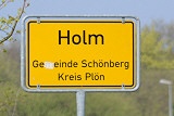 Ortsschild Holm