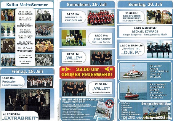 Schönberger Seebrückenfest 2014 Programm