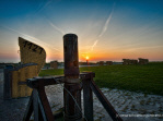 Blick vom Deich auf die Ostsee