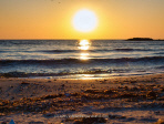 Blick vom Strand über die Ostsee