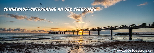 Sonnenaufgang Seebrücke Schönberger Strand