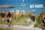 Rad fahren an der Ostsee am Schönberger Strand